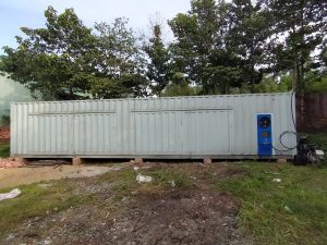 Lò sấy gỗ container 40feet