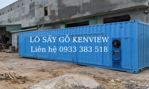 Máy sấy gỗ container 40feet Kenview tại Bình Định.