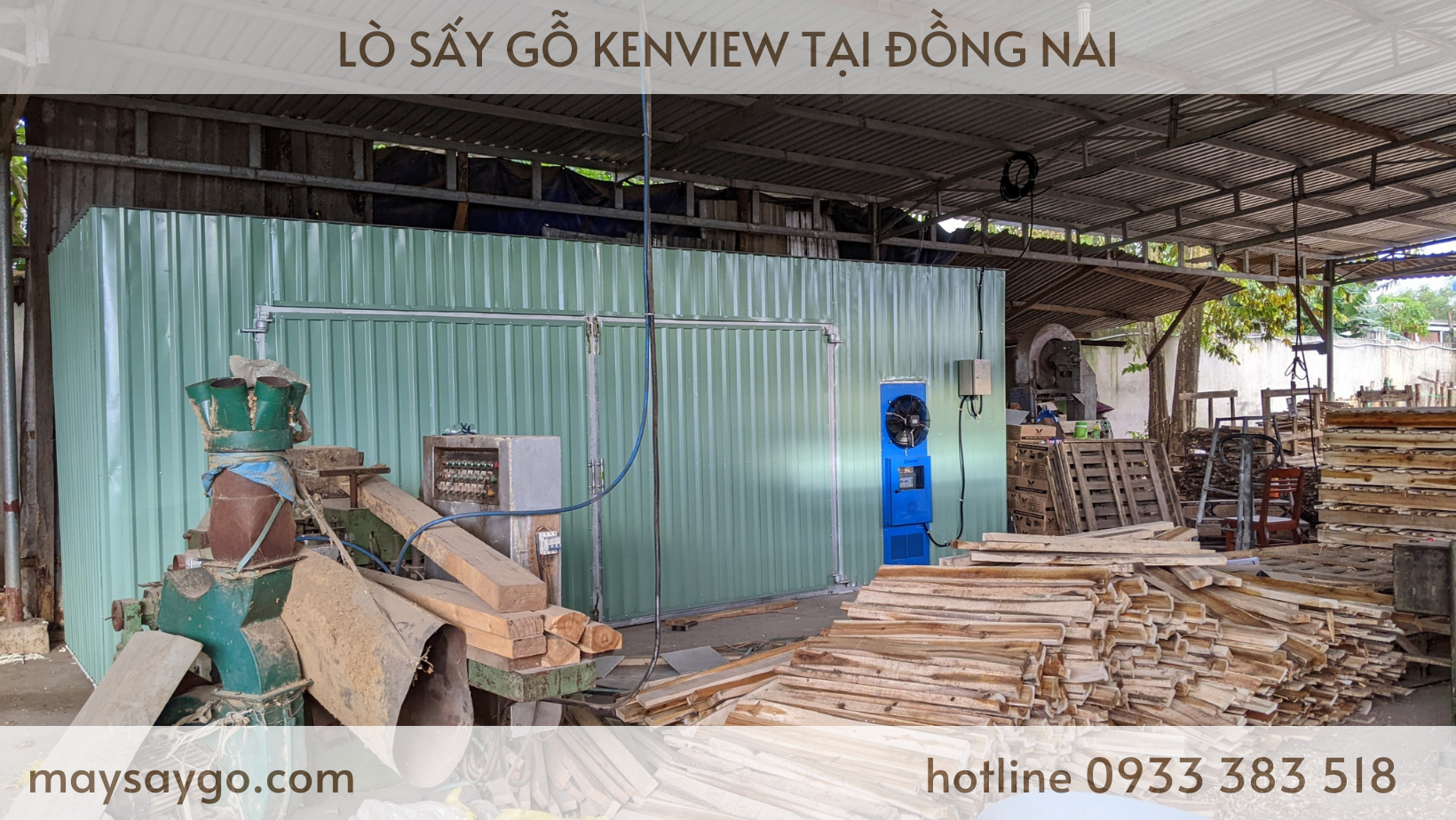 Lò sấy gỗ Kenview tại Đồng Nai